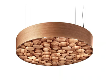SPIRO - Handmade wood veneer pendant lamp by LZF - view 2