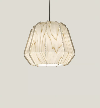 STITCHES - Handmade wood veneer pendant lamp by LZF - view 3