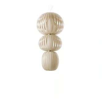 TOTEM - Handmade wood veneer pendant lamp by LZF - view 3