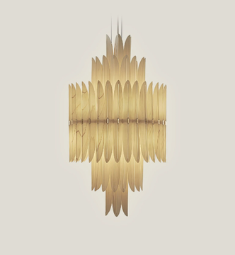 VOLIERE - LED wood veneer chandelier by LZF - view 3