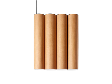 TOMO - Handmade wood veneer pendant lamp by LZF - view 2