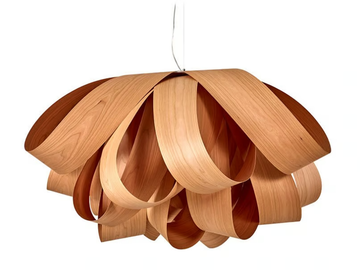 AGATHA LARGE - Handmade wood veneer pendant lamp by LZF - view 2