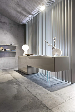 36E8 - 0383 - Modular wood and glass sideboard by Lago - view 3