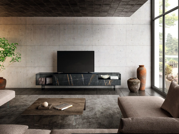 36E8 GLASS 1408 - Glass TV cabinet by Lago - view 2