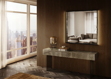 GLASS - 1449 - Wall-mounted mirror with integrated lighting by Lago - view 3