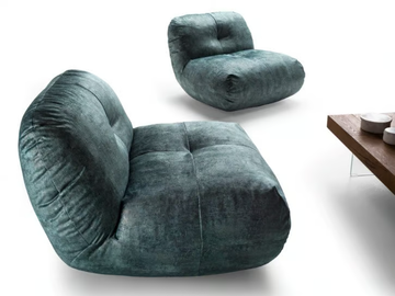 HAPPENING - 1458 - Upholstered fabric armchair by Lago - view 2