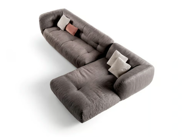 HAPPENING - 1485 - Fabric sofa with chaise longue by Lago - view 3