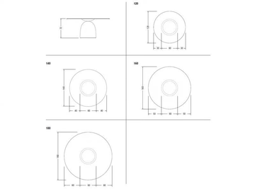 JANEIRO XGLASS - Round glass table by Lago - view 3