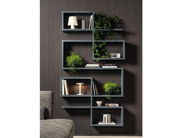 LAGOLINEA - 2638 - Open floating wooden bookcase by Lago - view 2