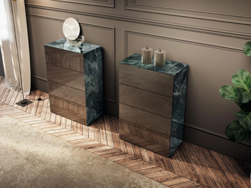 MATERIA - 2142 - Glass chest of drawers by Lago - view 2