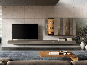 N.O.W. - 2677 - Wall-mounted glass storage wall by Lago - view 2