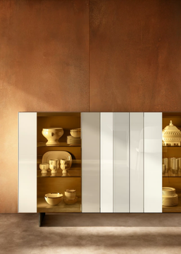 N.O.W. - 1382 - Glass highboard with integrated lighting by Lago - view 3