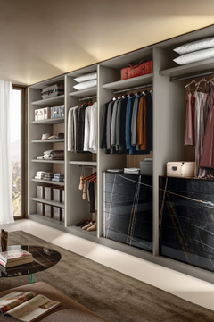 OUTFIT 1180 - Sectional walk-in wardrobe by Lago - view 3