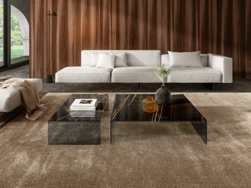 UPGLASS - Low glass coffee table by Lago - view 2