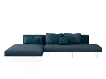 AIR - 0819 - Modular sofa with chaise longue by Lago - view 3