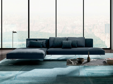 AIR - 0819 - Modular sofa with chaise longue by Lago - view 2