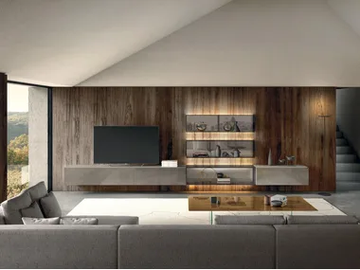 36E8 - 1191 - Sectional storage wall by Lago - view 2
