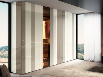N.O.W. 2741 - Sectional glass wardrobe by Lago - view 2