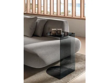 TELL - Glass side table by Lago - view 2