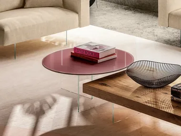 AIR GLASS - Round coffee table by Lago - view 2