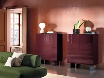 MATERIA 1016 - Glass sideboard by Lago - view 2