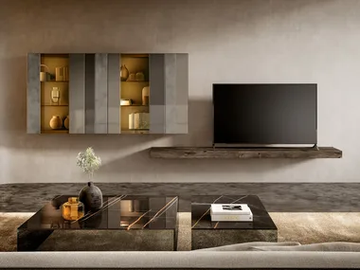N.O.W. - Wall-mounted storage wall by Lago - view 2