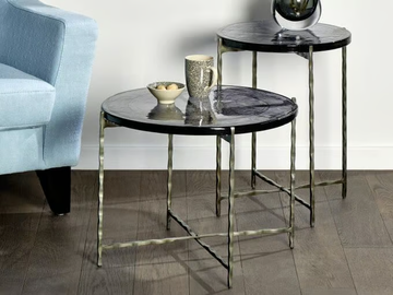 BATURA - Round glass coffee table by Lambert - view 2