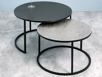 MADDOX - Round aluminium coffee table by Lambert - view 2