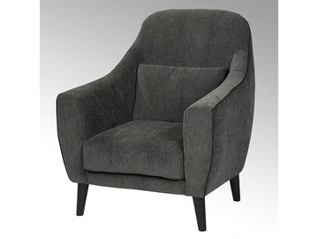 MADISON - Fabric armchair with armrests by Lambert - view 2