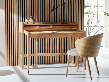 MODESTO - Wooden secretary desk with drawers by Lambert - view 3