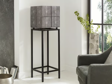 TREASURE - Steel and wood highboard with doors by Lambert - view 2