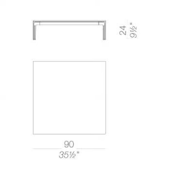 ADD SOFT OUTDOOR - Low aluminium and wood garden side table by Lapalma - view 3