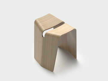 KAMI - Low stackable multi-layer wood stool by Lapalma - view 3