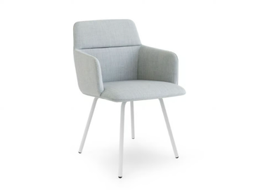 FOIL - Upholstered fabric chair with armrests by Lapalma - view 2