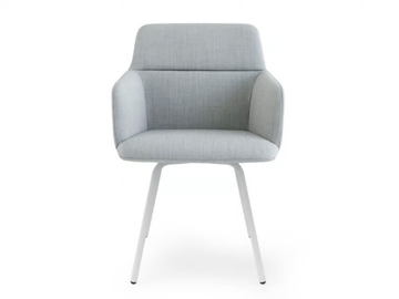 FOIL - Upholstered fabric chair with armrests by Lapalma - view 3