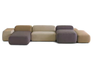 PLUS - Modular double-sided fabric sofa with removable cover by Lapalma - view 3