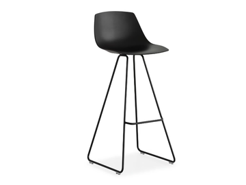 MIUNN OUTDOOR - Sled base high stool with footrest by Lapalma - view 2