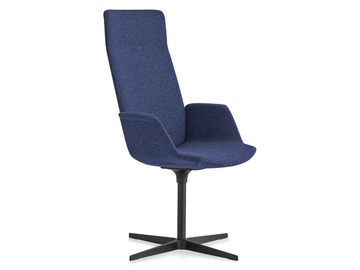UNO - Fabric office chair with armrests with 4-Spoke base by Lapalma - view 3