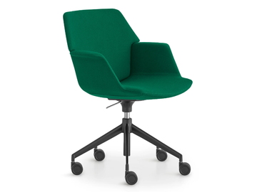 UNO - Swivel fabric office chair with 5-Spoke base by Lapalma - view 3