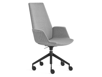UNO - Fabric office chair with 5-Spoke base by Lapalma - view 3
