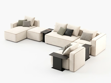 HIDRA - Corner modular fabric sofa by Laskasas - view 2