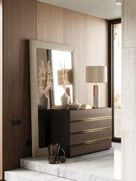 CONNOR - Oak chest of drawers with integrated handles by Laskasas - view 3