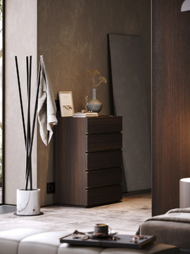 CONNOR - Oak chest of drawers with integrated handles by Laskasas - view 3