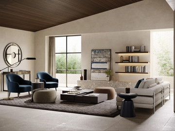 COSY - Velvet armchair with armrests by Laskasas - view 3