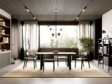 CRES - Rectangular wooden table by Laskasas - view 3