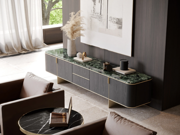 DEAN - Oak TV cabinet with doors by Laskasas - view 3