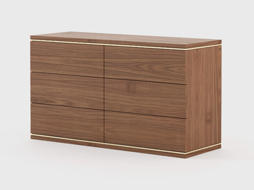 DUANE - Walnut chest of drawers by Laskasas - view 2