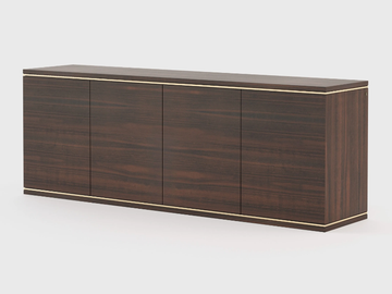 DUANE - Eucalyptus sideboard with doors by Laskasas - view 2