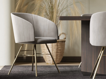 FERRARA - Upholstered chair with armrests by Laskasas - view 3