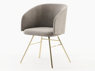 FERRARA - Upholstered chair with armrests by Laskasas - view 2